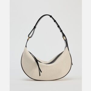 Zara! New!Elegant Cream and Black Women's Bag